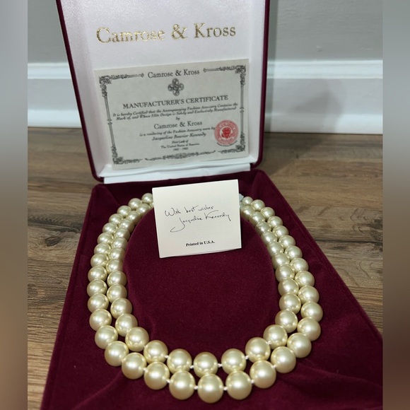 Camrose & Kross Jackie Kennedy Inspired Faux European Pearls